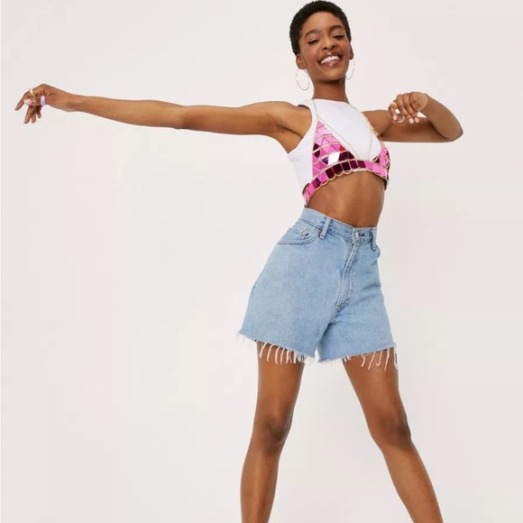 Embellished Triangle Chain Bra Top - Picture 3 of 4